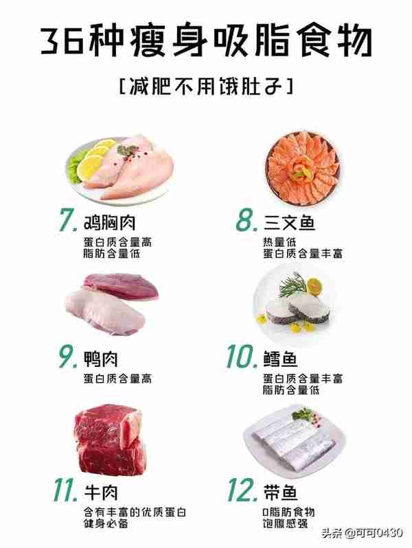 减肥不用饿肚子,36种瘦身吸脂食物